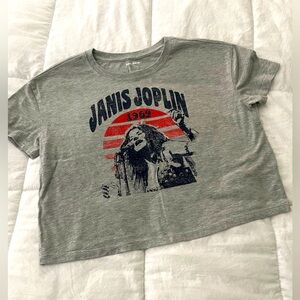 Janis Joplin oversized cropped tee. Size small
